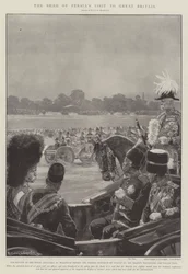 Der Besuch des Schahs von Persien in Großbritannien